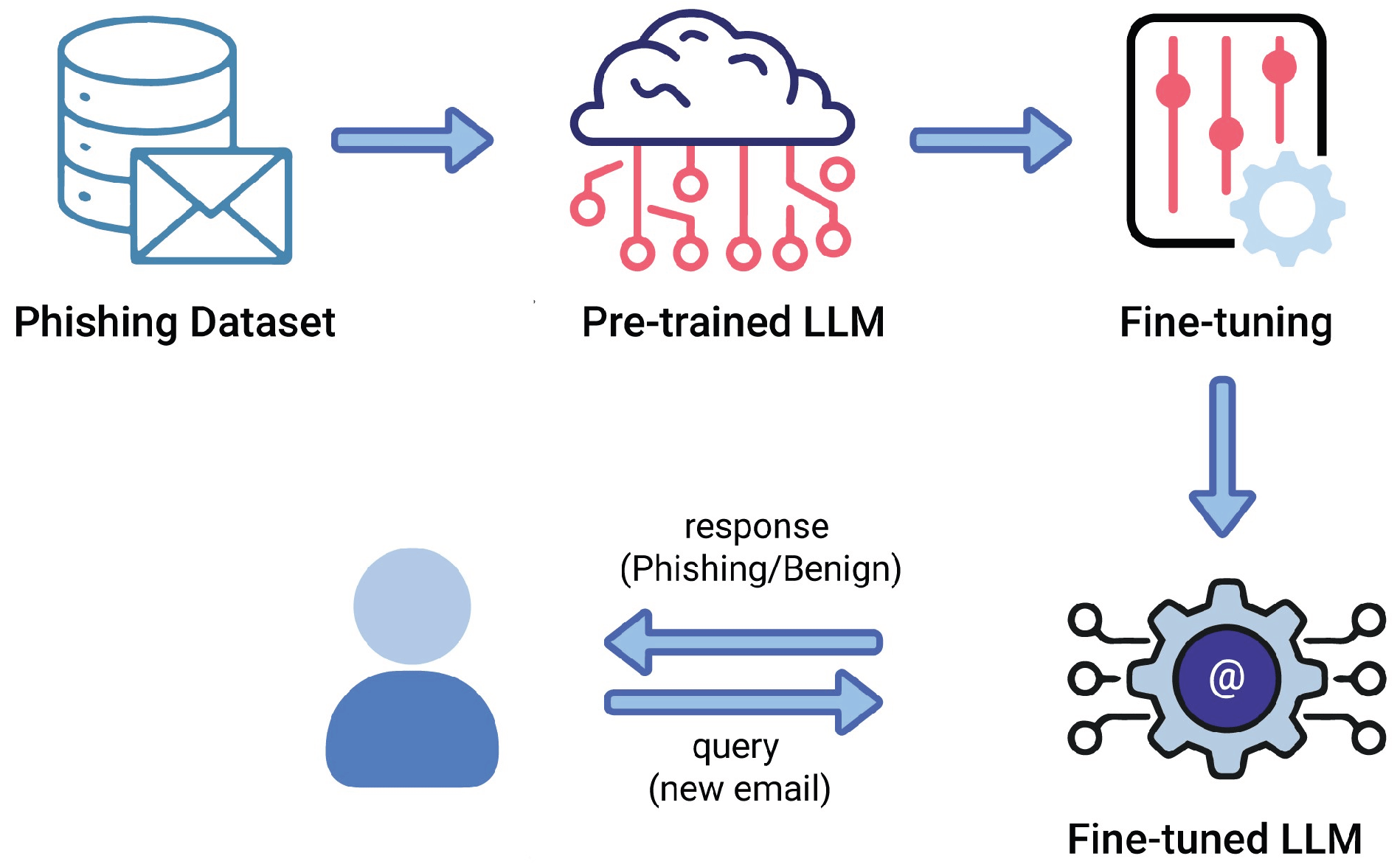 Figure 1: <p>Supervised Fine-tuning in Phishing Email Detection.</p>