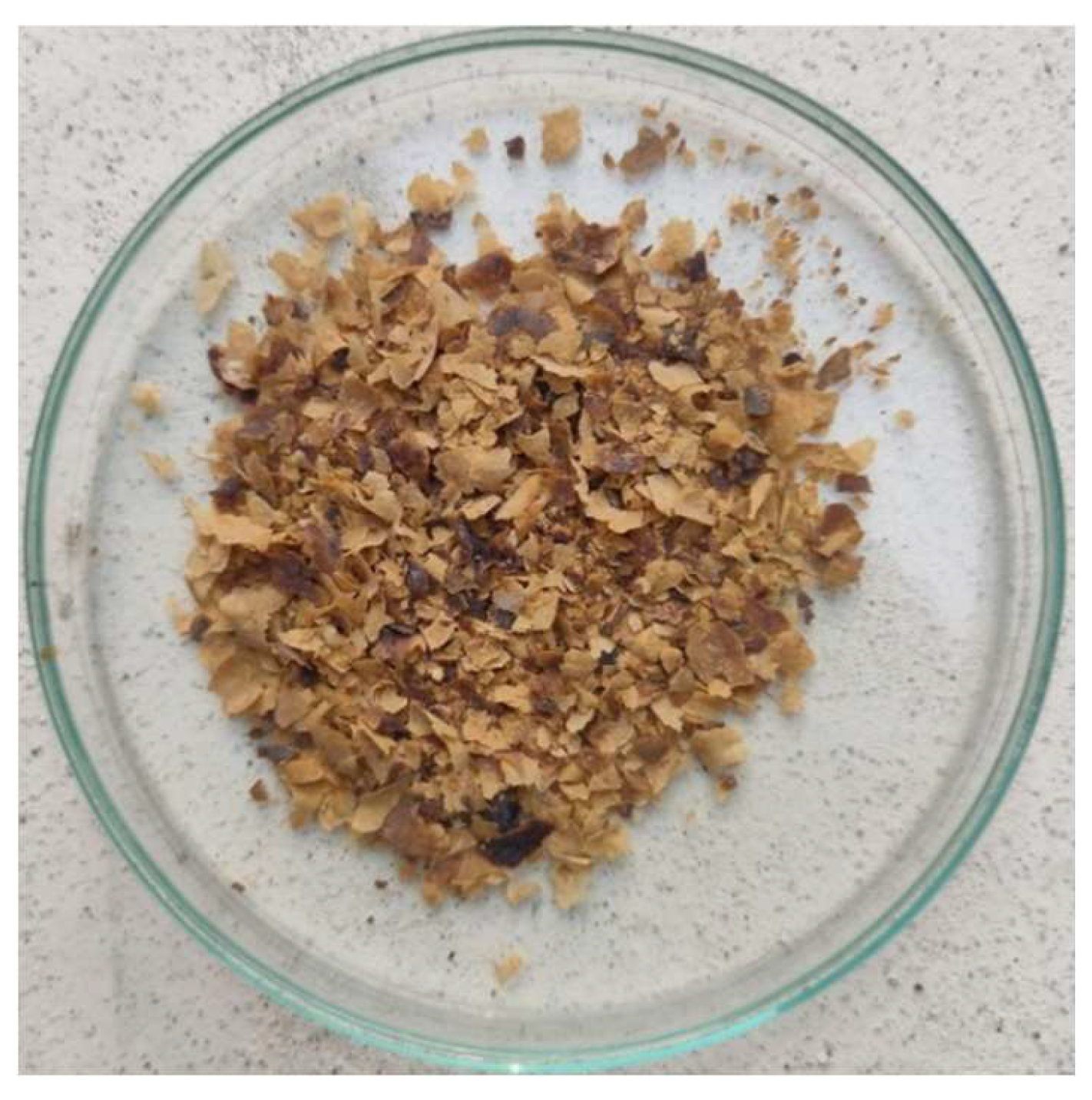 Figure 8: <p>Flakes prepared from Ramie gum.</p>