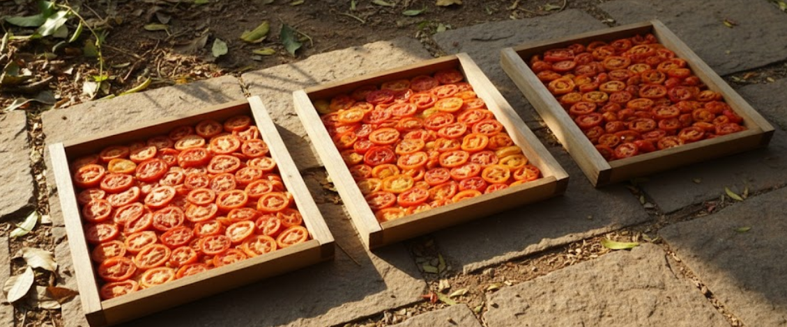 Figure 4: <p>Tomato slices before drying.</p>